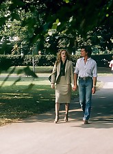 Horny couple go for a stroll and then end up in bed together